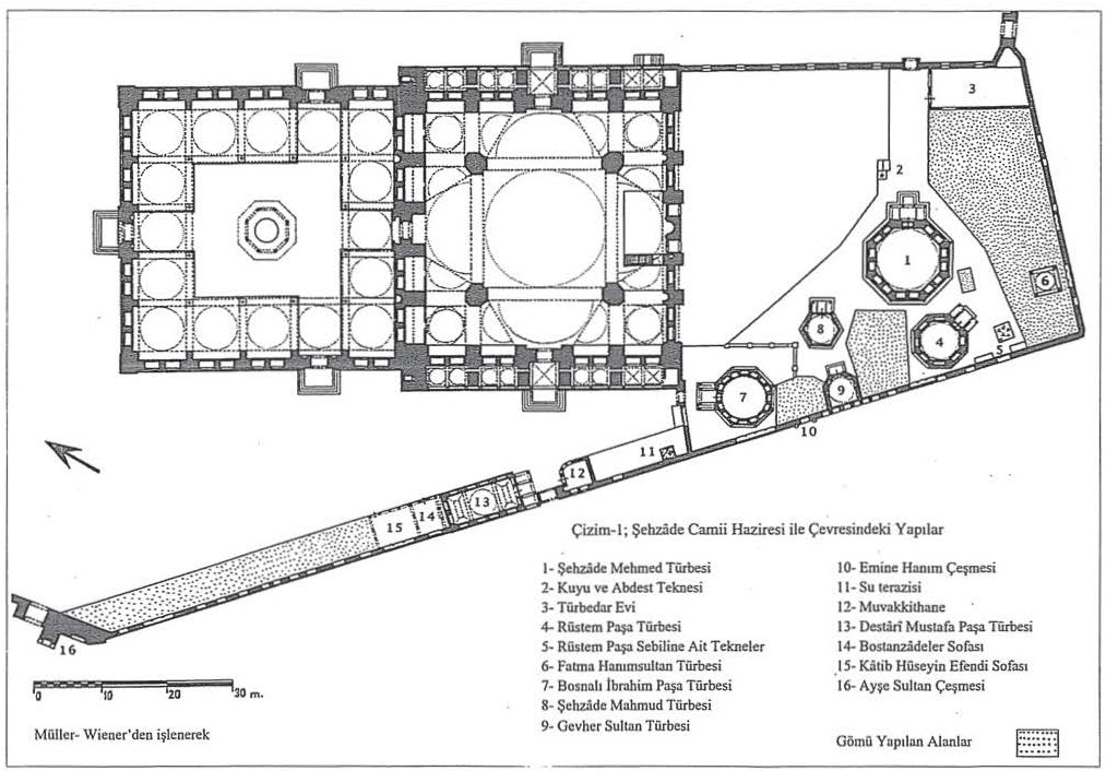 Şehzade Cami Planı